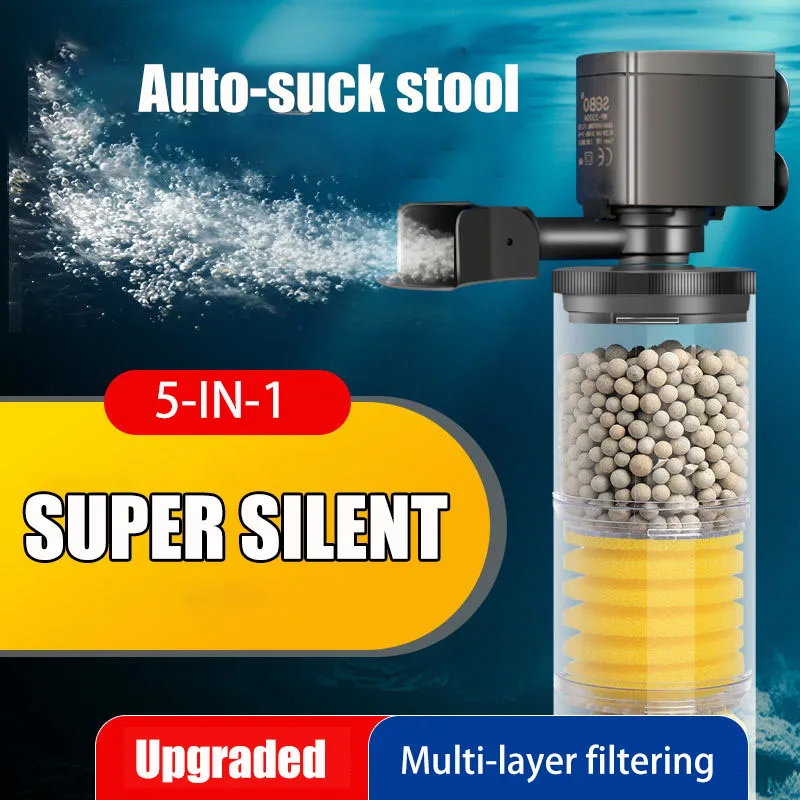 Aquarium Plant Iron - 220V 50Hz Filtro Silenzioso per Acquario