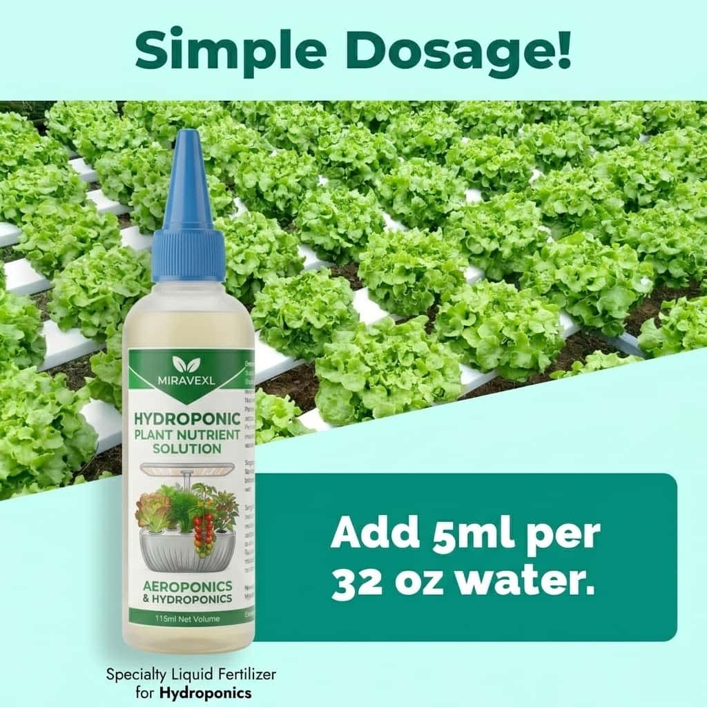 Liquid Fertilizer All In - MIRAVEXL Fertilizzante Liquido Idroponico, Nutrienti per