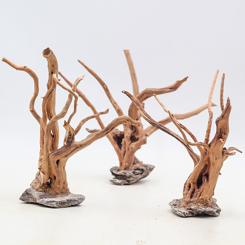 Aquarium Planted Soil - 1PC Acquario Paesaggistica Ornamenti in Legno