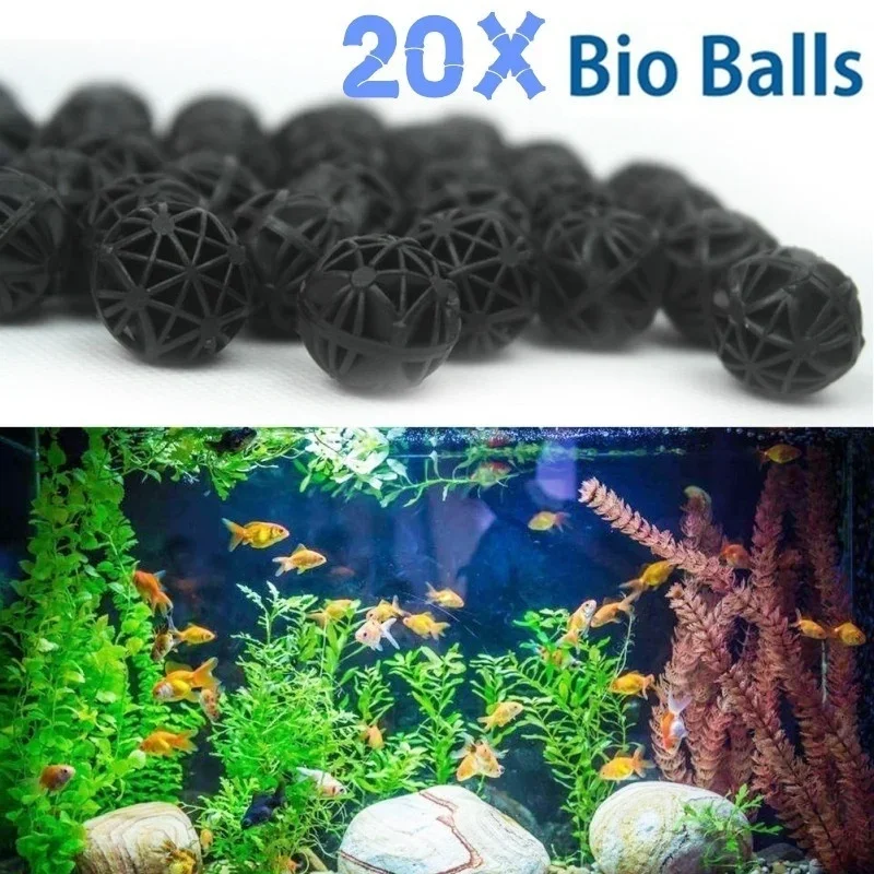 Aquarium Planted Fish - 20 Pz 16mm Acquario Filtro Bio