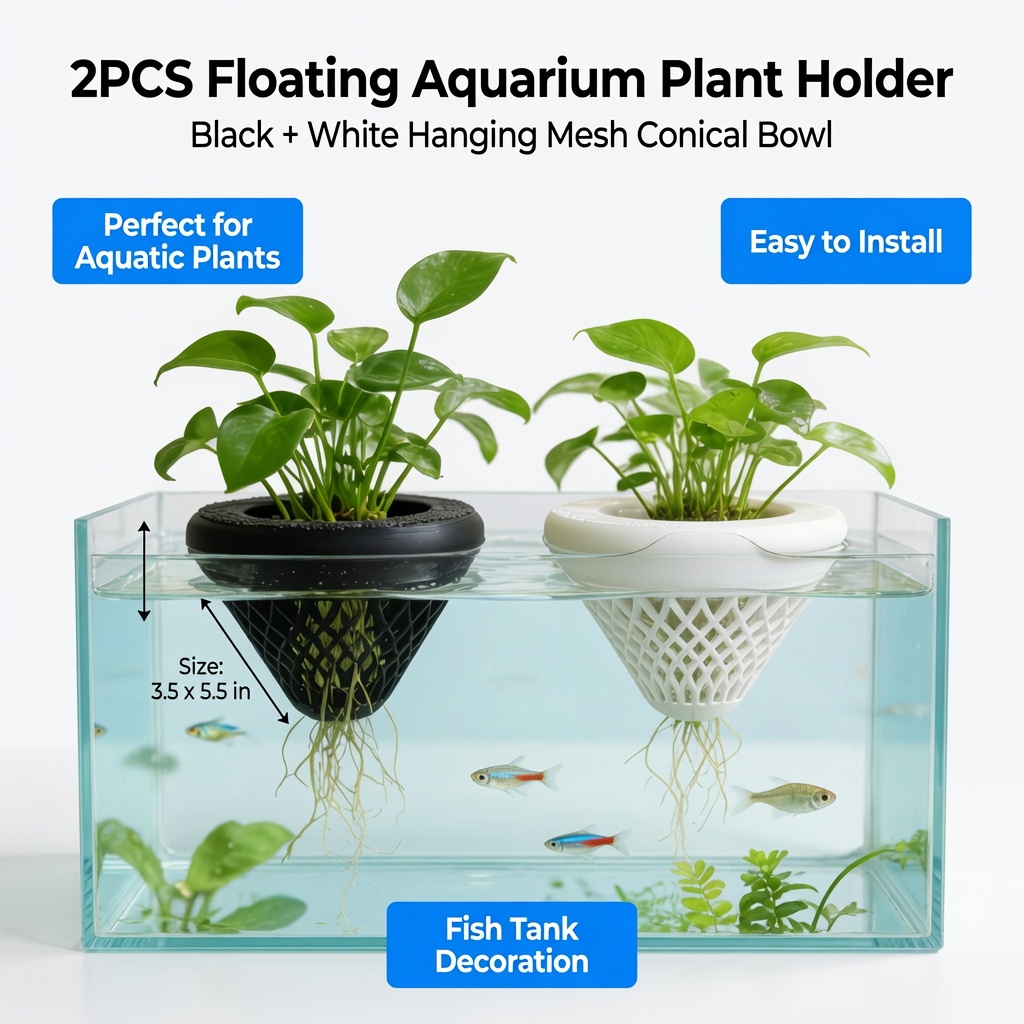 2 Pezzi Portapiante Galleggian - Aquarium Plant Design recensione e prezzo
