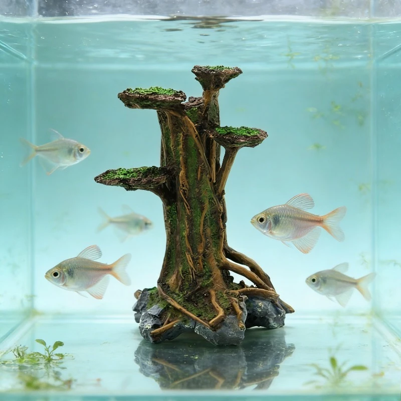 Albero di Muschio Artificiale  - Planted Aquarium With Driftwood recensione e prezzo