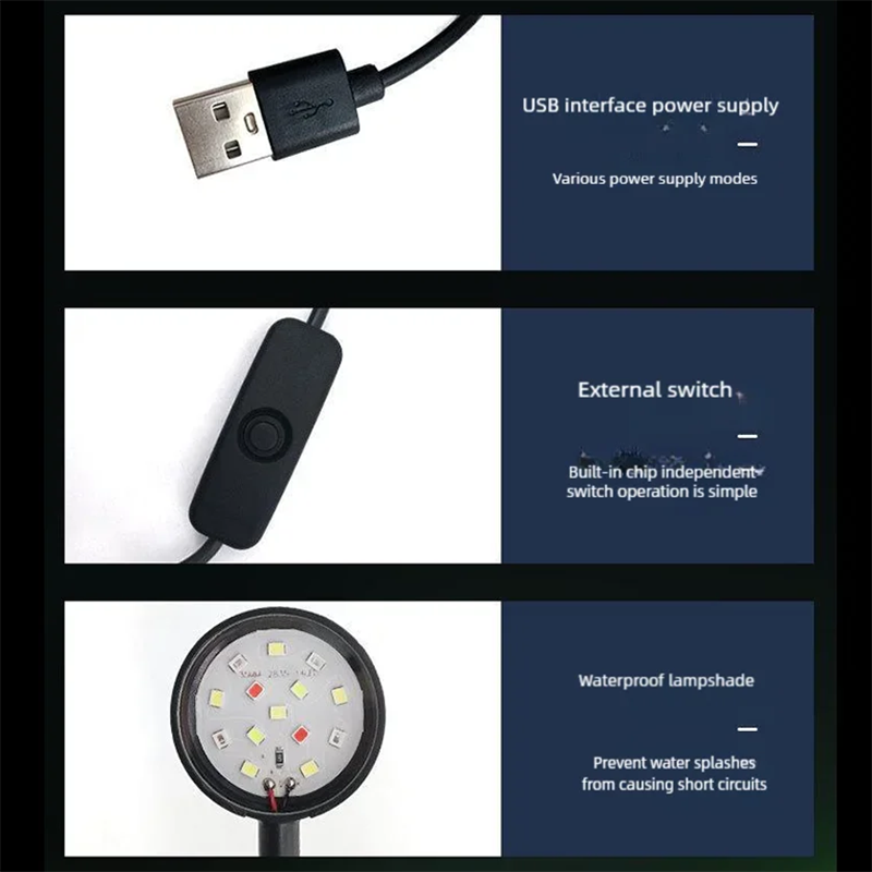 Lampada a clip USB a LED per a - Aquarium Plant Iron recensione e prezzo