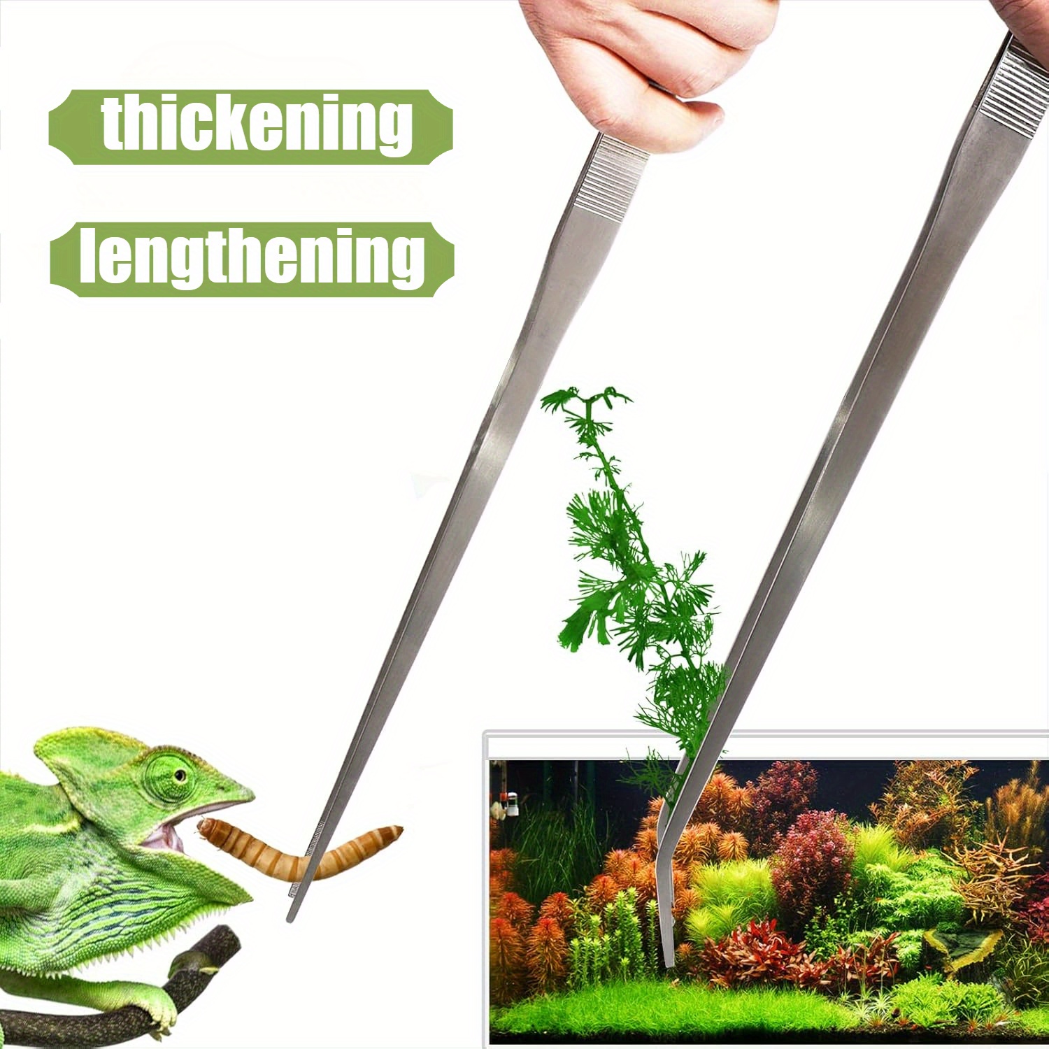 Pinzette in acciaio inossidabi - Planted Aquarium Maintenance Kit recensione e prezzo